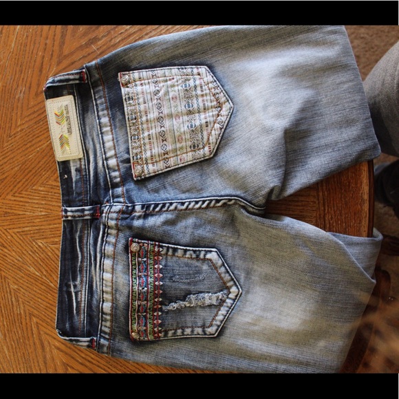 Aztec Pattern Jeans - Picture 3 of 8
